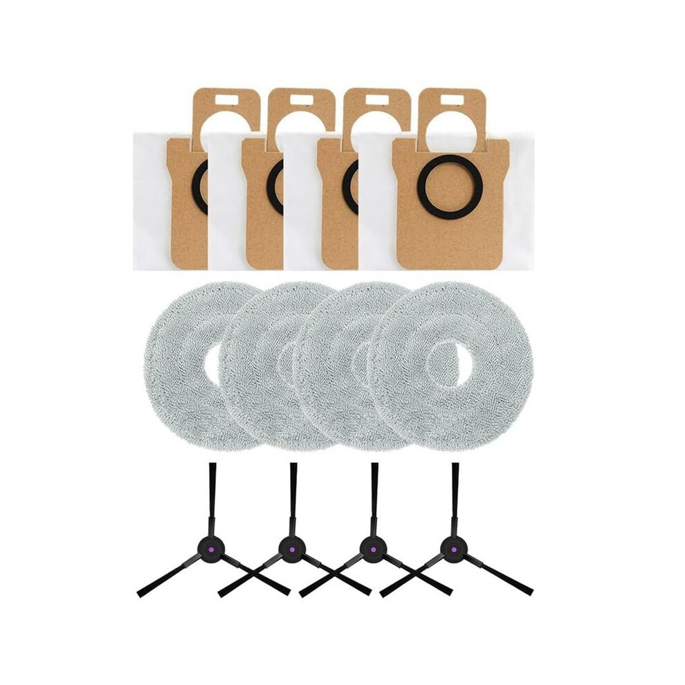Replacement Accessories For Jonr P20 Pro Vacuum Cleaner, Spare Parts Accessories Side Brush Dust Bag Mop Cloth Kit 4711164173863