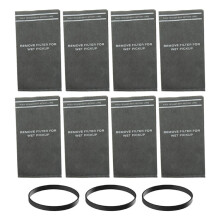 8pcs 38737 Dust Filter Bags for 2 to 2.5 Gallon Wet/Dry Vacuums,with 3 Retaining Bands,Part 9-38737