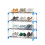 4-Tier Stackable Small Shoe Rack,  Shoe Shelf Storage Organizer for Entryway, Hallway and Closet() 1