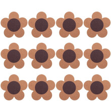 12PCS Cute Coasters for Drinks,Absorbent&Reusable Coaster Set 4Inch Cork Flower Shape Coasters for Coffee,Tea Cup Mat