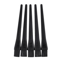 5 St 1,5 X 0,5 Cm Svart Plast Runt Handtag Antistatisk ESD-Borste