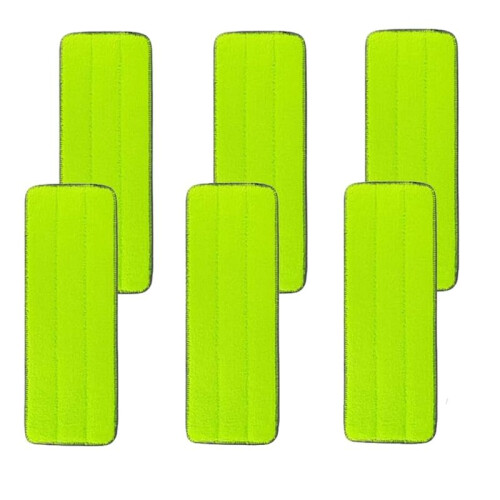 Replacement Microfiber Mop Pads for Libman Rinse 'N Wring Mop and Bucket System, Washable Reusable -6 Pack