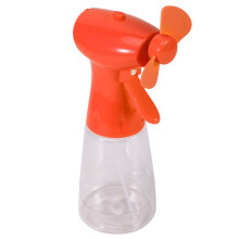 Handheld Water Mist Fan Spray Fan Battery-Powered Water Spray Fan Cooling Fan Outdoor Portable Spray Fan Orange