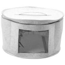Organizzatore per Cappelliera Scatole per Cappelli Rotonde da Viaggio Borsa per Cappelli Pieghevoli con Coperchio Antipolvere Scatole per Cappelli