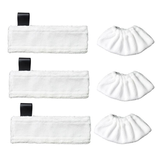 3 PeçA Microfiber Mop Panos 3 Mop Covers CompatíVel com SC2 SC3 SC4 SC5 Steam Cleaners 1