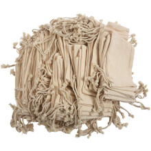 100 pcs small cotton drawstring bags 10x15 cm