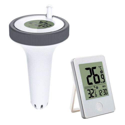 Wireless Pool Thermometer Floating Easy Read,Digital Pool Thermometer Waterproof, for Swimming Pools, Aquariums