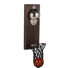 Onder de Muur Gemonteerde Flesopener, Nieuwe Basketbal Bieropener met Magnetisch Bord