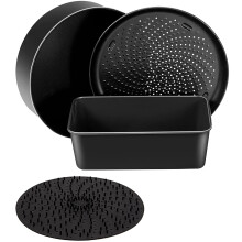Bakset voor Foodi 6.5, 8Qt, Accessoires Pot, Antiaanbak Bakeware Set met Multifunctionele Pan, Crisper Pan, Broodpan