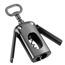 Wine Opener, Zinc Alloy Premium Wing Corkscrew Wine Bottle Opener with Multifunctional Bottles Opener-A
