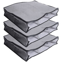 3 Pack Storage Bins Clothes Storage,Foldable Blanket Storage Bags, Under Bed Storage Containers for Organizing,Clothing