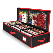 Sac Organisateur D'Emballage Cadeau Sac de Rangement en Papier D'Emballage Poches Utiles pour les Accessoires de NoëL Rangement Sous le Lit pour les