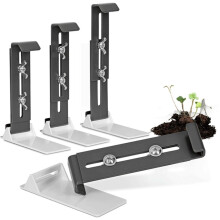 Balkonkastenhalter Ohne Bohren - 4er Set Unsichtbare Fensterbank-Blumenkastenhalter - Stabil, Höhenverstellbar
