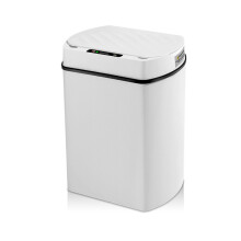 Poubelle Intelligente Pour Cuisine Maison Maison Intelligente Poubelle Corbeille Salle de Bains Capteur Automatique Poubelle Poubelle Blanc 15L