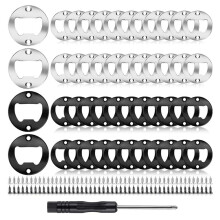 Kit di Inserti per Apribottiglie Kit di Ferramenta per Apribottiglie Rotondi DIY Apribottiglie DIY DIY, Nero + Argento