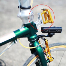 Pig Nose Light Converter Raised for Dahon Folding Bike Bag Bracket Aluminium Alloy Bicycle Bag Holder Adapter Black