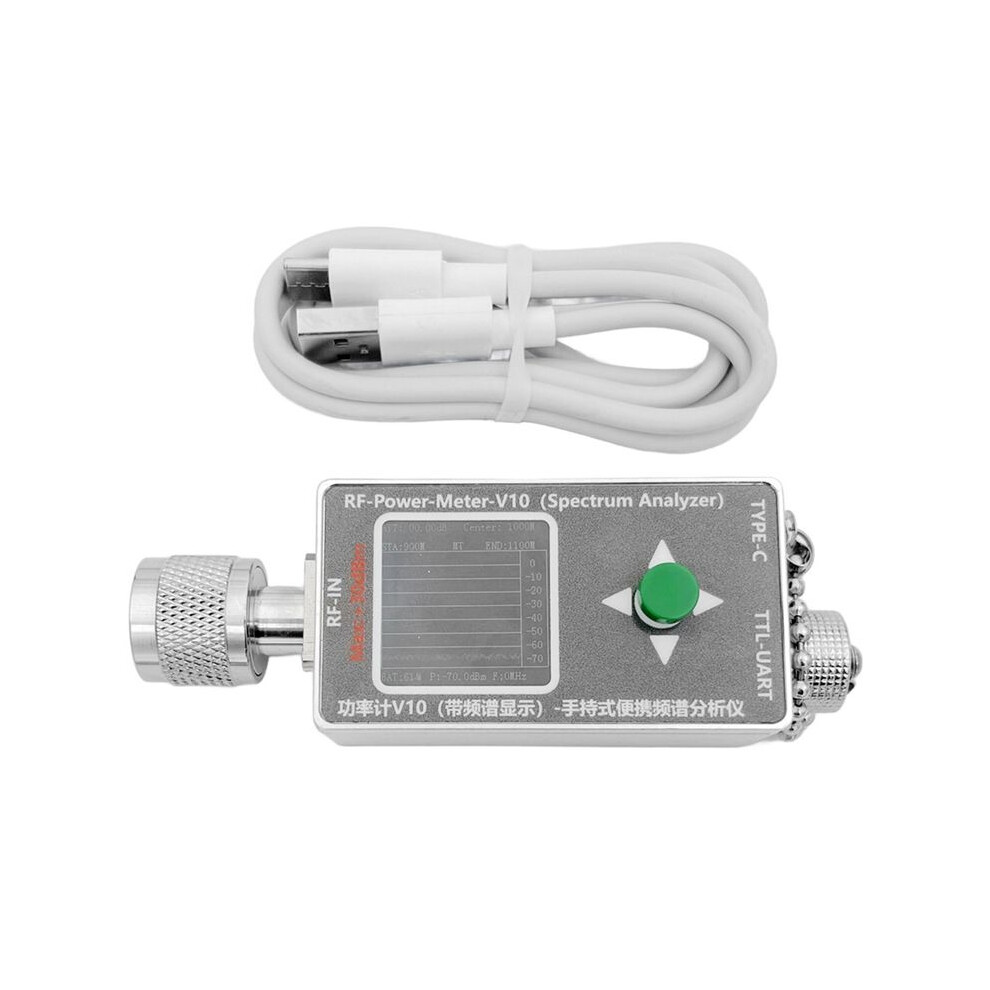 Photos - Radio / Clock 35Mhz-4.4GHz N-Type RF Power Meter V10 Spectrum Analyzer Display Communication -70-+30dbm Attenuator Power Detector EMC