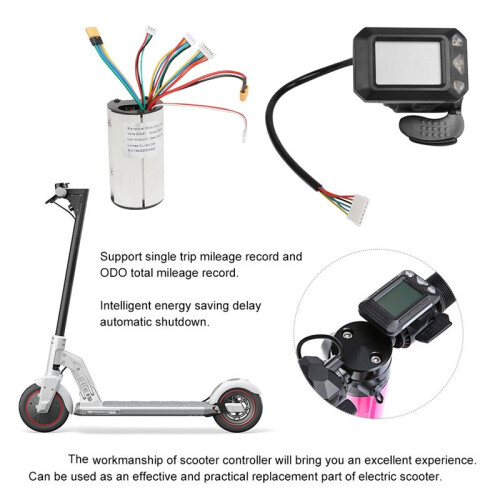 24V Elektrische Scootercontroller+LCD-Display Accelerator+Remmotorcontroller Elektrische Scooter Acceleratorset 2