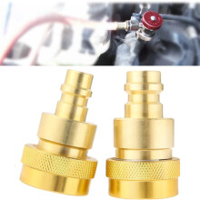 2Pcs A/C R134a to R1234yf Conversion Kit,Quick Adapter Adjustable HighandLow Voltage Connector,for Air Conditioner