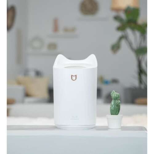 Υγραντήρας αέρα 3L - 250 ml/h - 3 επίπεδα ομίχλης - 22 dB - Χρωματιστή λάμπα - Λευκή 2