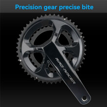 RIRO R7000R8000 Toothplate 110BCD Aluminum Alloy Double Disc Folding Bicycle Hollow Integral Toothplate 105 Crank