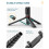 Q12S Foldable Wireless Selfie Stick  Monopod with Remote Shutter Fill Light Tripod for  Android 7