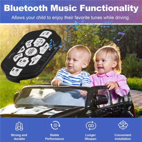 Module de Commande Central pour Véhicule Électrique pour Enfants - Module de Commande Central JR1845N, Affichage de Puissance, Musique 2