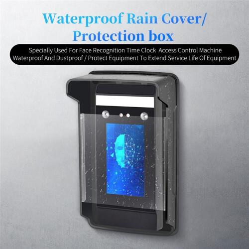 Outdoor Waterproof Cover Rain Proof Shell with Transparent Panel for Access Control System Face Recognition Machines 1