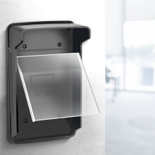Outdoor Waterproof Cover Rain Proof Shell with Transparent Panel for Access Control System Face Recognition Machines
