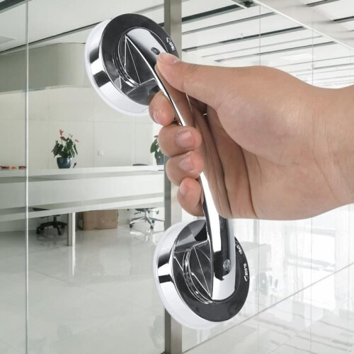 Suction cup handle - DILWE - LAT - Non-slip - Grey - 196x65x45mm 1