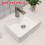 485mm Rectangle Ceramic Countertop Bathroom Basin Sink 13