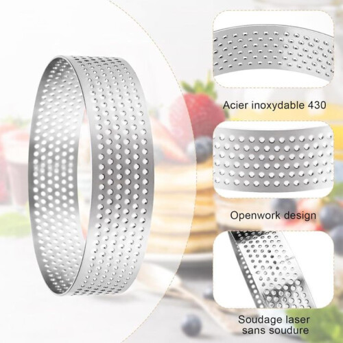 Set van 4 roestvrijstalen taartringen, ronde cakevorm (6-20 cm) 1