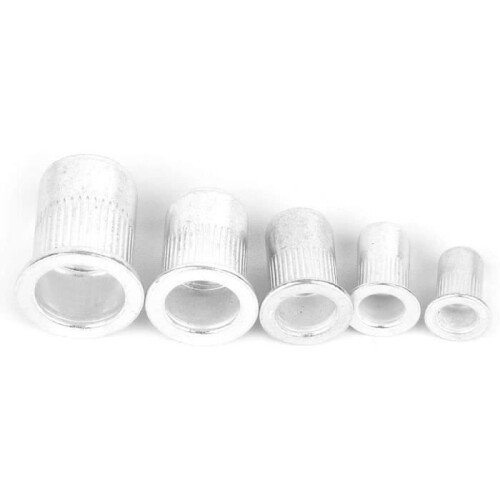195Pcs M3 M4 M5 M6 M8 M10 Flat Head Rivet Nuts Threaded Rivet Nuts 2