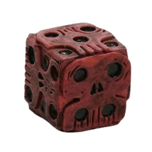 Halloween Red Skull Dice - Scary Party Game 1