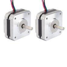 2X 4-Lead Nema 17 Stepper Motor 20Mm 1A 13Ncm(18.4Oz.In) 42 Motor Nema17 Stepper For Diy 3D Printer Cnc