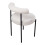 Living And Home (White) 2PCS Sherpa Fleece Upholstered Dining Chairs 5
