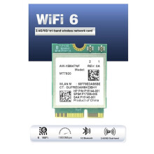 MT7920 1800Mbps WIFI6 Card Bluetooth5.2 2.4G/5.8G M.2 NGFF Wireless WiFi Adapter Card+10DB Antennas Kit for Win10/Win11