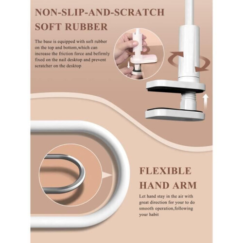 SPECOOL Silicone Manicure Practice Hand with 200 False Nails, Flexible and Professional 2
