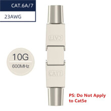 Gereedschapsloze Cat7 RJ45-Connector Gereedschapsloze Afgeschermde Herbruikbare Afsluitpluggen Afgeschermde Ethernet voor Ethernet-Kabel 5 Stuks