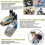 Motorcycle lock, disc lock with alarm, electric scooter lock, silver 3