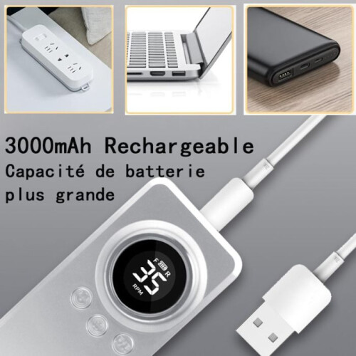 Επαναφορτιζόμενο τρυπάνι νυχιών ELCKNER 35.000 RPM - Οθόνη LED 2