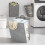 Foldable, Laundry Basket, Multifunctional Laundry Basket, Punch-Free Wall-Mounted Laundry Net, Clothes Storage 5