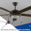 2 PCS Fan Light  ZE-208S 3 Speed 4 Wire Ceiling Fan  Replacement Part Speed ControlPull Chain  Bronze 7
