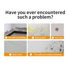 White Paint for Wall, Small Roller Brush Wall Repair Tool, Small Drywall Repair Kit,White Wall Paint Repair Kit 100g