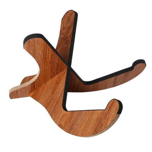 Universal Wooden Guitar Stand, String Instrument Holder, X-Frame Style 2
