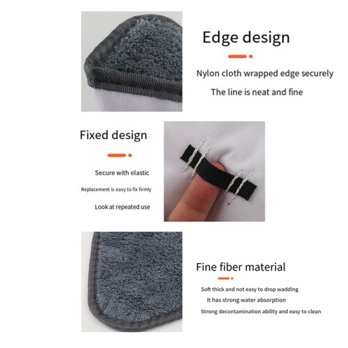 10PCS Triangle Microfiber Cloth Dust Mop Replacement  Pads Glass Cleaning Microfiber Sweeping Rags Floor 1