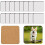 18Pcs Sublimation Square Coaster Blanks Bulk  Blanks Hardboard Cork Coasters Blank  Cork Coasters 3