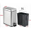 Soft Close, Rectangular Bin 5L with Slip Liner and Lid, Use As  Garbage Basket, Slim Trash Can, or Decor in Bathroom 7
