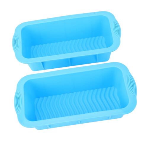 2 Stück große Silikon-Eisblockformen blau