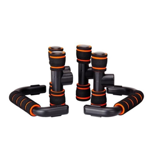 Λαβές στήριξης μπάρας push-up - Βοήθεια push-up για γυμναστική - Πορτοκαλί μαύρο 2